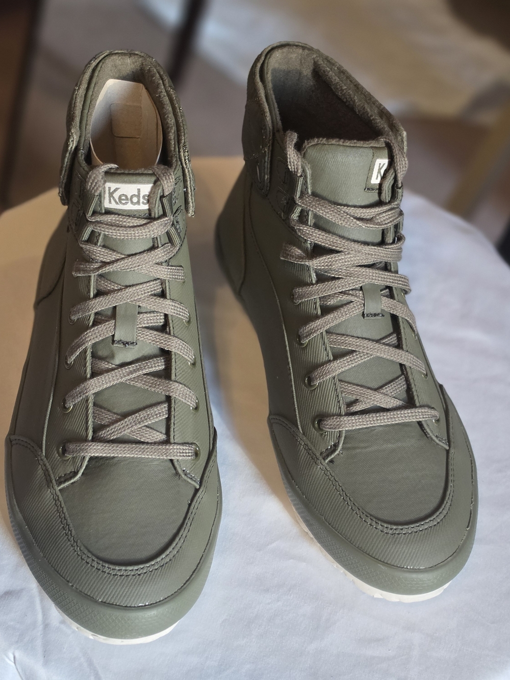 Keds Men’s High-Top Sneakers in Olive Green